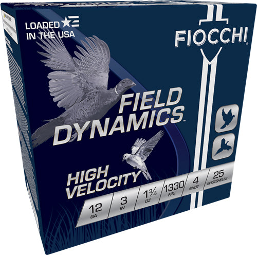 Fiocchi 12ga 3" 1330fps #4 - 1-3/4oz 25rd 10bx/cs