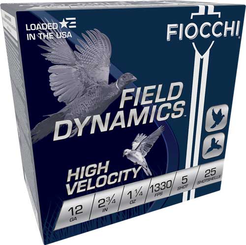 Fiocchi 12ga 2.75" 1330fps - 1-1/4oz #5 25rd 10bx/cs