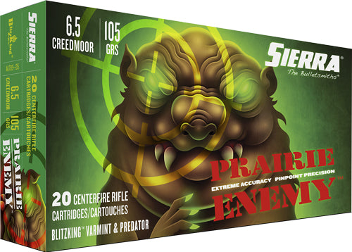 Sierra Prairie Enemy 6.5cm - 105gr Blitzking 20rd 10bx/cs