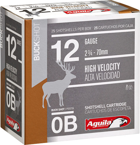 Aguila Shotshell 12ga 0bk - 25rd 10bx/cs