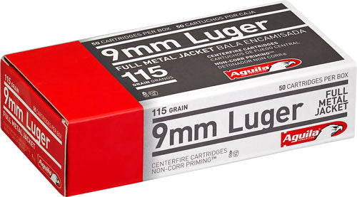 Aguila 9mm Luger 115gr Fmj-rn - 50rd 20bx/cs