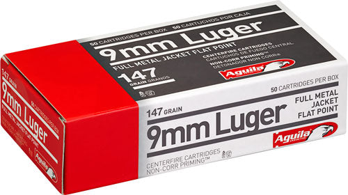 Aguila 9mm Luger 147gr Fmj-fp - 50rd 20bx/cs