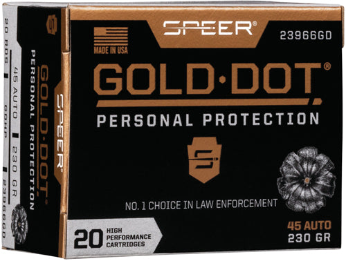 Speer Gold Dot 45 Acp - 230gr Gdhp 20rd 10bx/cs