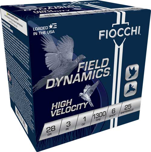 Fiocchi 28ga 3" 1300fps 1oz #6 - 25rd 10bx/cs