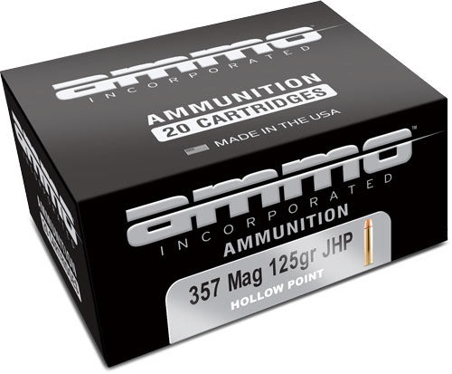 Ammo Inc 357mag 125gr Jhp - 20rd 10bx/cs