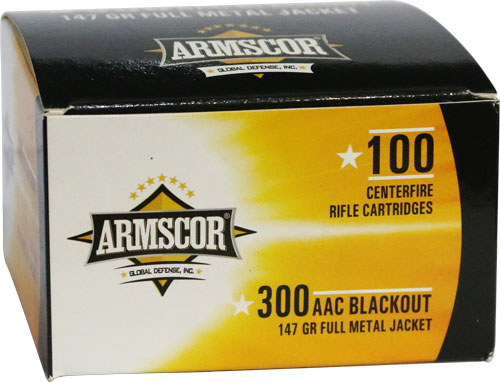 Armscor 300 Aac 147gr Fmj - 100rd 12bx/cs