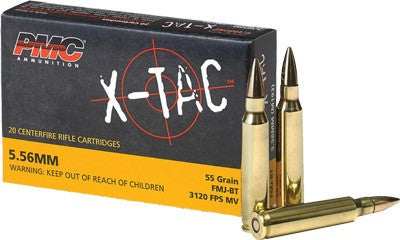 Pmc 5.56mm Nato 55gr Fmj-bt - 20rd 50bx/cs