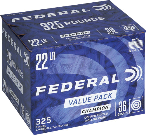 Federal 22 Lr 1260fps 36gr Hp - 325rd 10bx/cs