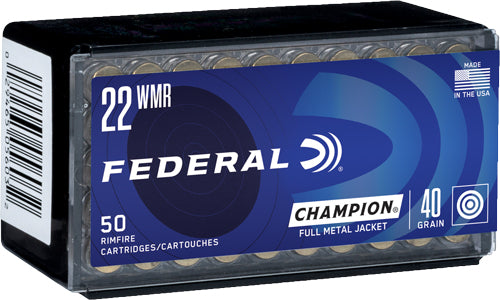 Federal 22 Wmr 1880fps 40gr - Fmj 50rd 60bx/cs