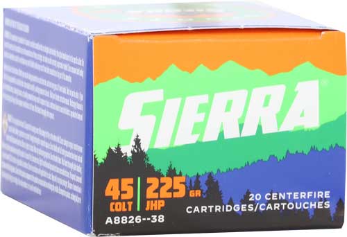 Sierra 45lc 225gr Jhp - Sports Master 20rd 10bx/cs