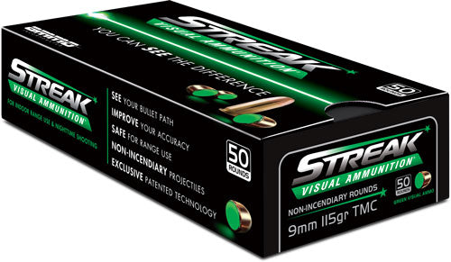 Ammo Inc 9mm 115gr Tmc Green - Streak 50rd 20bx/cs