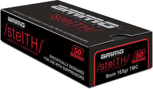 Ammo Inc 9mm 165gr Tmc Stelth - Subsonic 50rd 20bx/cs