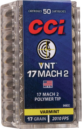 Cci V-max 17 Mach2 17gr Vnt - Jhp 50rd 100bx/cs