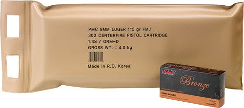 Pmc Ammo 9mm Luger 115gr. - Fmj-rn 300rd Battle Pack