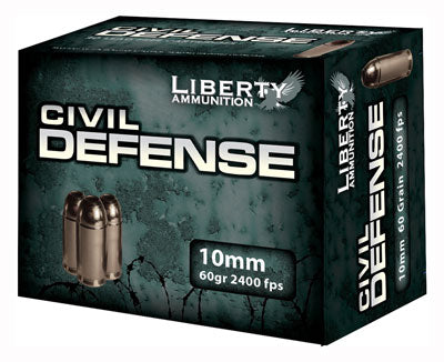 Liberty Civil Defense 10mm - Auto 60gr Hp 20rd 50bx/cs