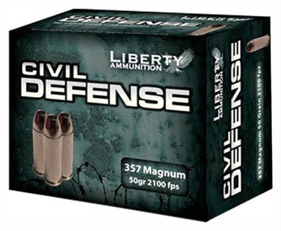 Liberty Civil Defense 357mag - 50gr Hp 20rd 50bx/cs