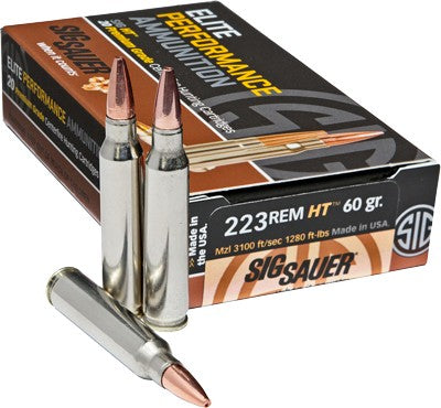 Sig 223 Remington 60gr Ht - Elite Hunting 20rd 10bx/cs