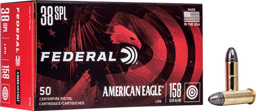 Federal Ae 38 Spl 158gr Rn - 50rd 20bx/cs