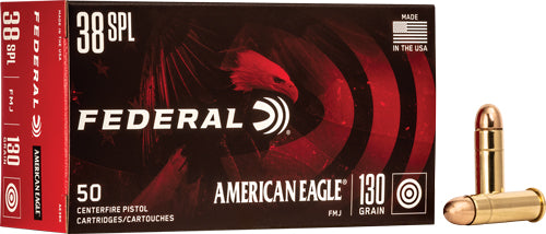 Federal Ae 38 Spl 130gr Fmj - 50rd 20bx/cs