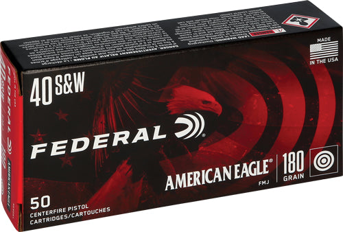 Federal Ae 40sw 180gr Fmj-tc - 50rd 20bx/cs