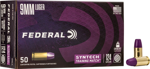 Federal Ae 9mm Luger 147gr Tsj - Training Match 50rd 10bx/cs