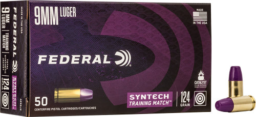 Federal Ae 9mm Luger 124gr Tsj - Training Match 50rd 10bx/cs