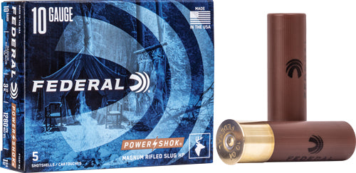 Federal Rifled Slug 10ga 3.5" - 1 3/4oz Hp 5rd 10bx/cs