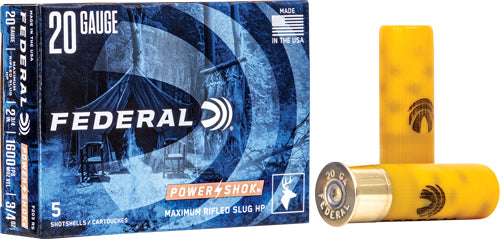 Federal 20ga 2.75" 4/5 Oz - Rifled Slug 5rd 50bx/cs