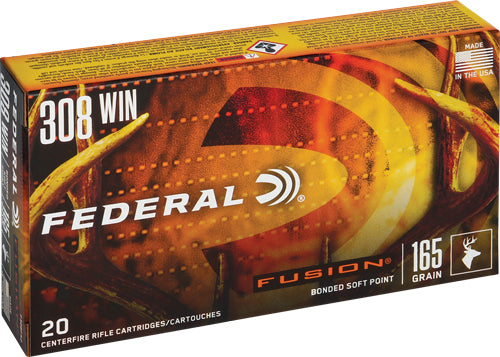 Federal Fusion 308 Win 165gr - Fusion 20rd 10bx/cs