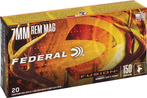 Federal Fusion 7mm Rem Mag - 150gr Fusion 20rd 10bx/cs