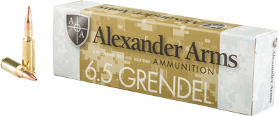 Alexander 6.5 Grendel 123gr - Lapua Scenar 20rd 10bx/cs