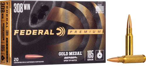 Federal Gold Medal 308win 185g - Brgr Juggernt Otm 20rd 10bx/cs