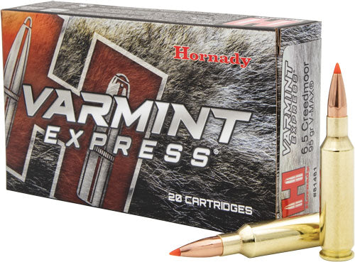 Hornady Varmint 6.5cm - 95gr V-max 20rd 10bx/cs