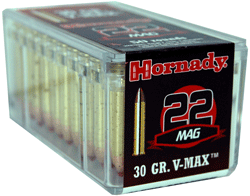 Hornady 22wmr 30gr V-max - 50rd 40bx/cs