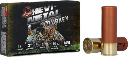 Hevi-shot Heavy Metal 12ga - 3" 1-1/4oz #45 5rd 10bx/cs