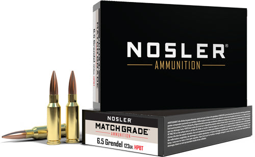 Nosler Match Grade 6.5grendel - 123gr Bthp 20rd 10bx/cs