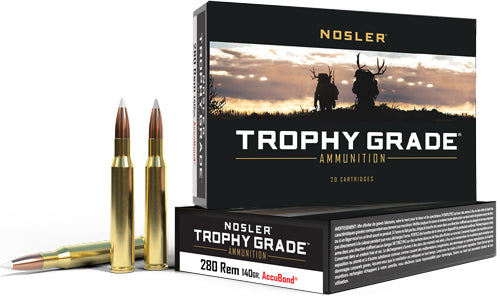 Nosler Trophy 280 Rem 140gr - Accubond Tip 20rd 10bx/cs