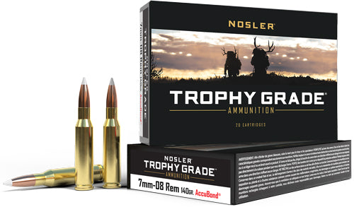 Nosler Trophy 7mm-08 140gr - Accubond Tip 20rd 10bx/cs