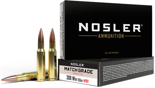 Nosler Match 308win 155gr - Custom Comp Hpbt 20rd 10bx/cs