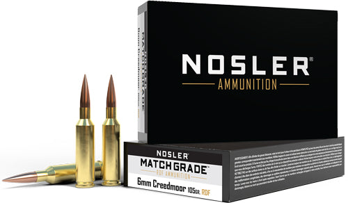 Nosler Match Grade 6mm Cm 105g - Reduced Drag Hpbt 20rd 10bx/cs