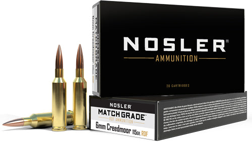 Nosler Match Grade 6mm Cm 115g - Reduced Drag Hpbt 20rd 10bx/cs