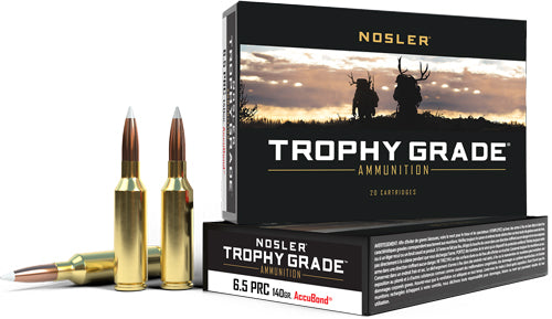 Nosler Trophy Grade 6.5prc 140 - 20rd 10bx/cs Gr Accubond Tip