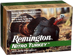 Remington Nitro-turkey 12ga 3" - #4 1-7/8oz 1210fp 10rd 10bx/cs