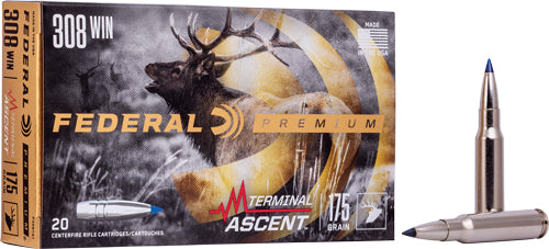 Federal 308 Winchester 175gr - Terminal Ascent 20rd 10bx/cs