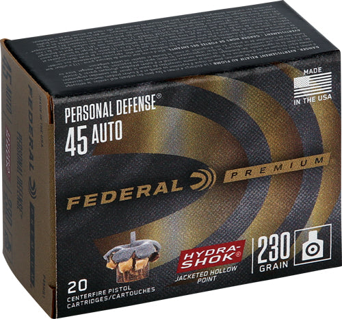 Federal Premium 45acp 230gr - Hydra-shok Jhp 20rd 25bx/cs