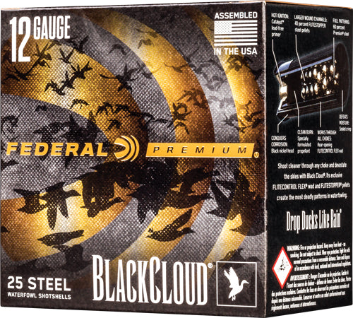 Federal Black Cloud 12ga 3" - 1450fps 1.25oz #2 25rd 10bx/cs