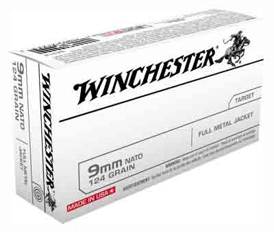 Winchester Nato 9mm Luger - 124gr Fmj-rn 50rd 10bx/cs