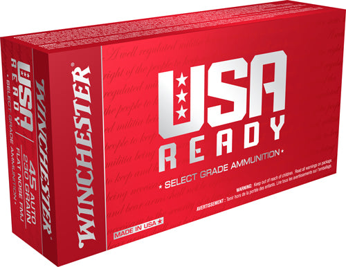 Winchester Usa Ready 45 Acp - 230gr Fmj-match 50rd 10bx/cs