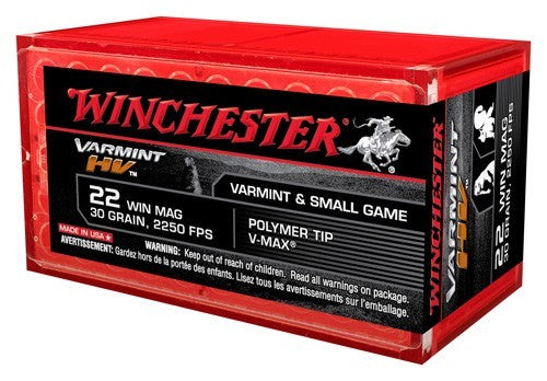 Winchester Supreme 22 Wmr - 30gr V-max 50rd 20bx/cs