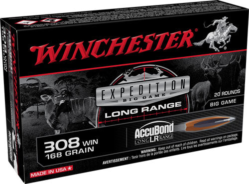 Winchester Match 308 Win 168gr - Accubond Lr 20rd 10bx/cs